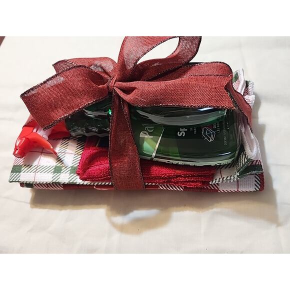 Palmolive Gift Set Dish Towels Hand Towel Palmolive Spray Away & Palmolive Plaid - Picture 3 of 5